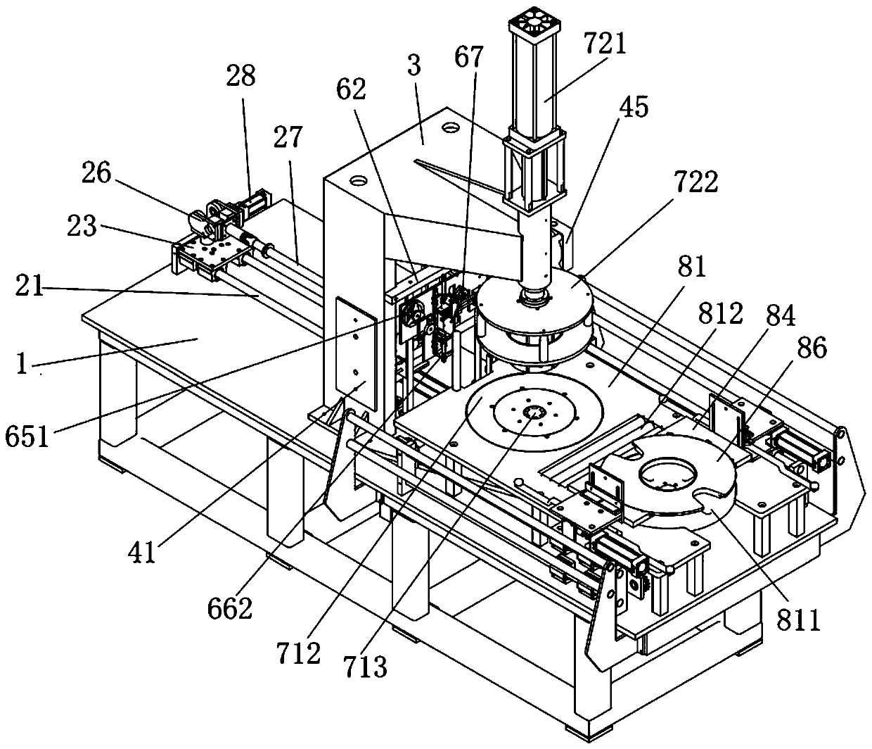 Automatic winding labeling machine of cable coil