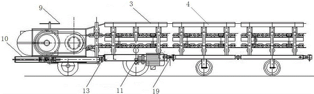 Phosphor block belt conveyor capable of performing curved running and curved operation