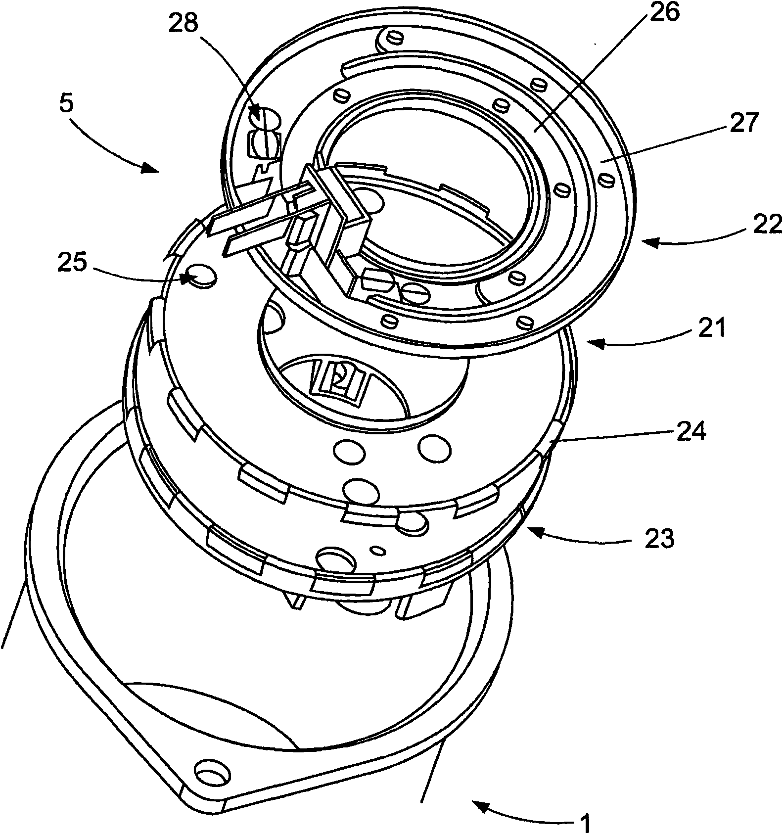 Brush-commutated electric motor