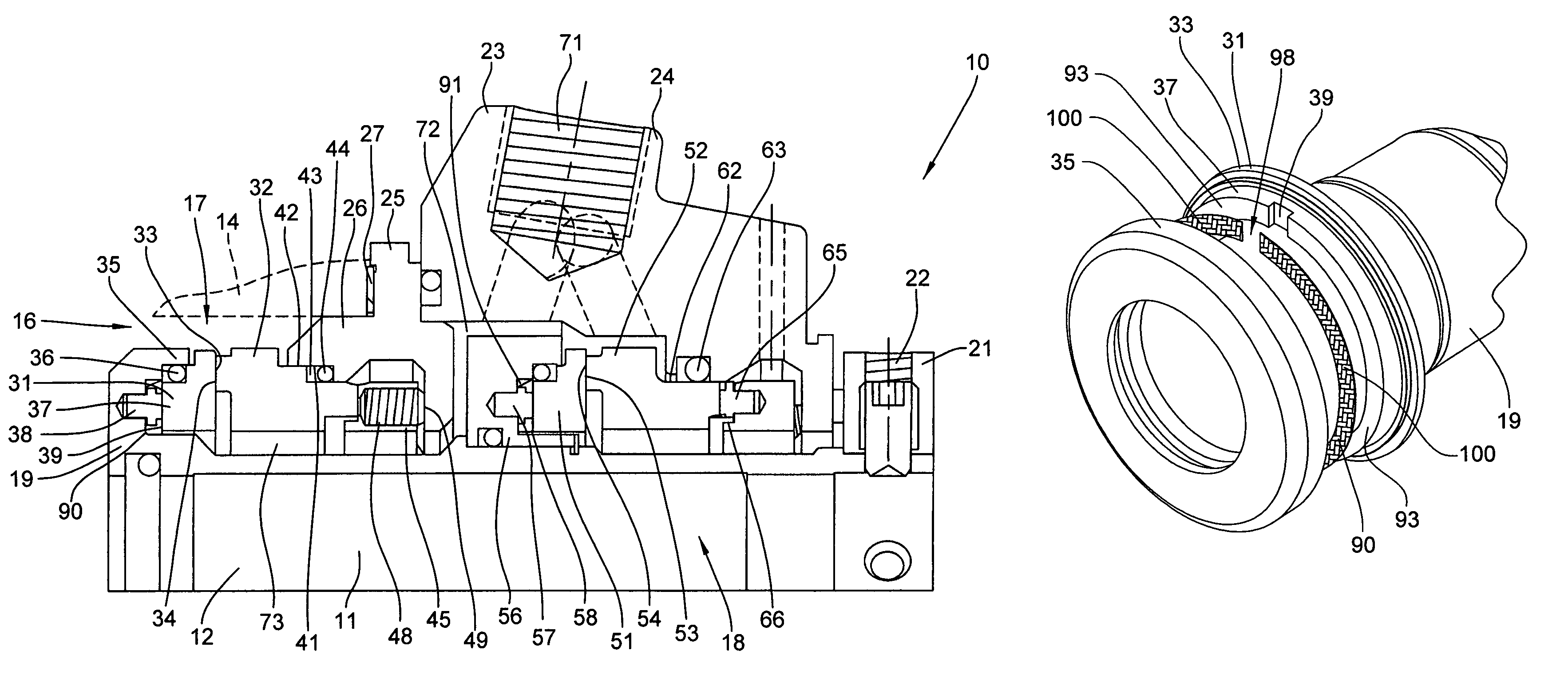 Upset resistant mechanical seal