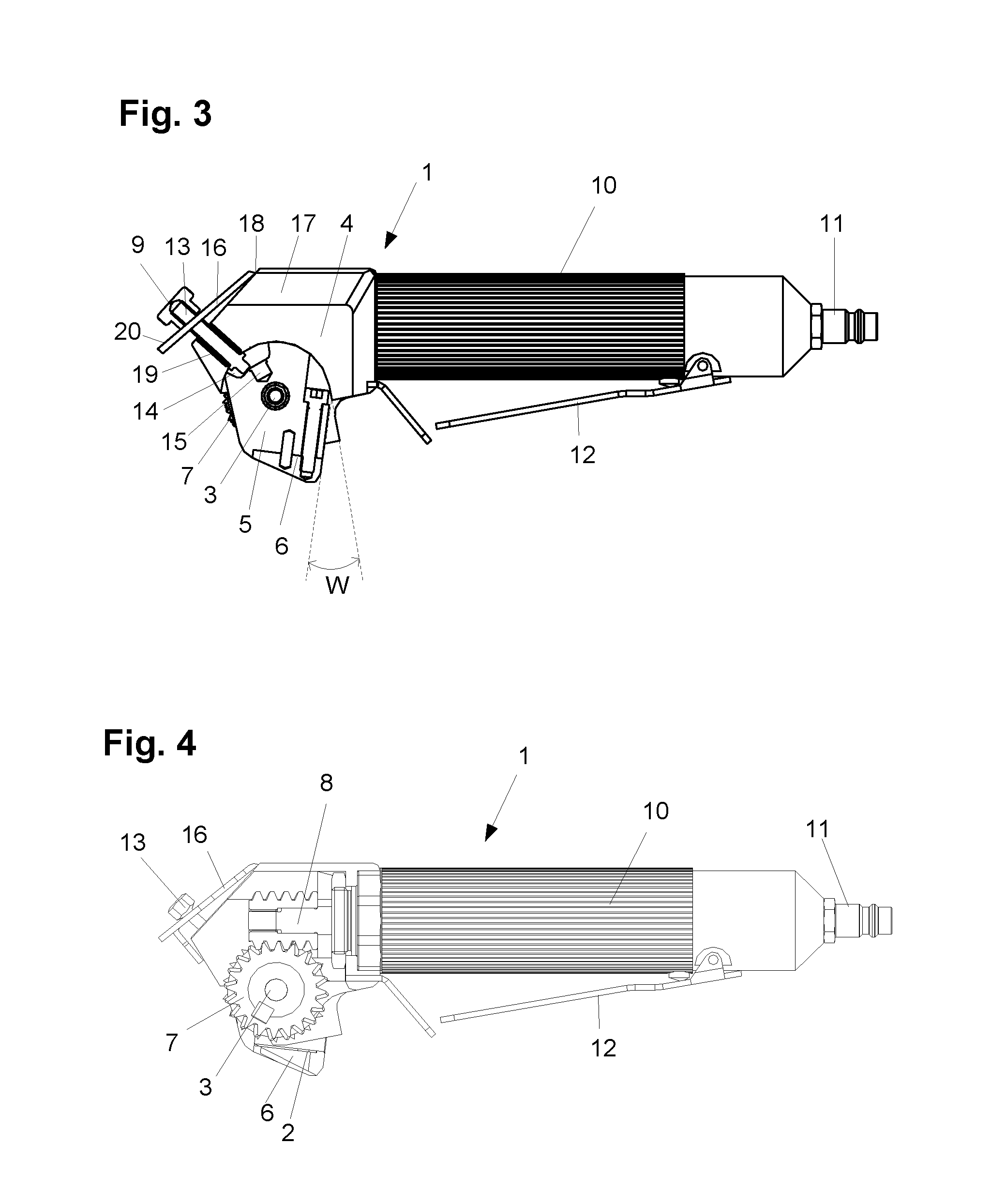 Handheld skinning device with a simple blade replacement