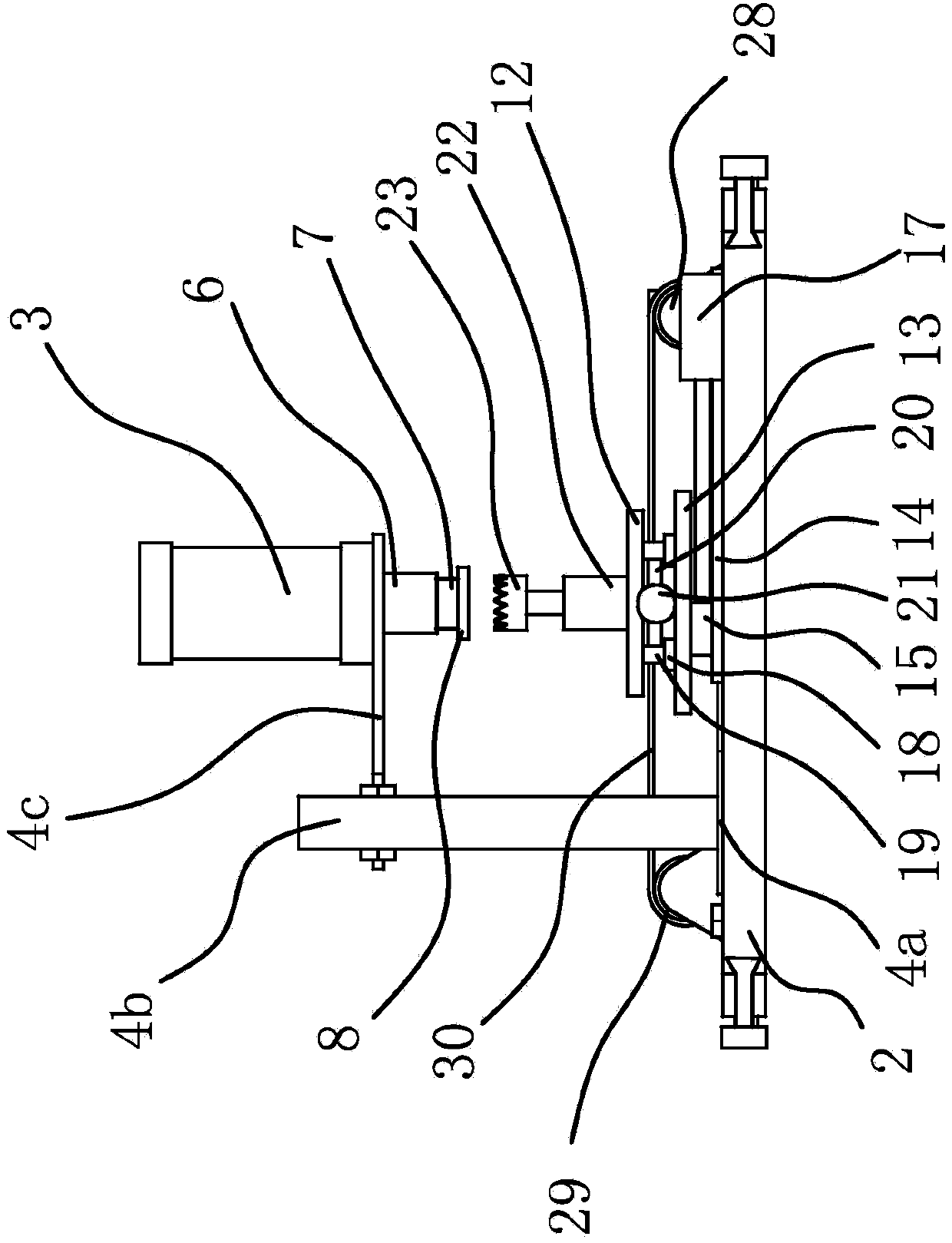 Production frame used for processing clutch release bearing of automobile