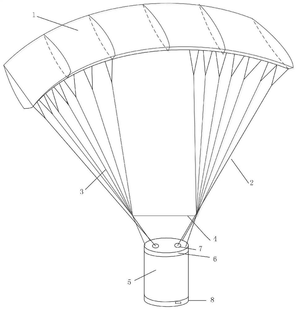 Longitudinal wind field detector and prediction method thereof