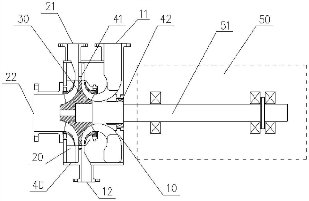 Compression and expansion co-body machine for supercritical carbon dioxide Brayton system