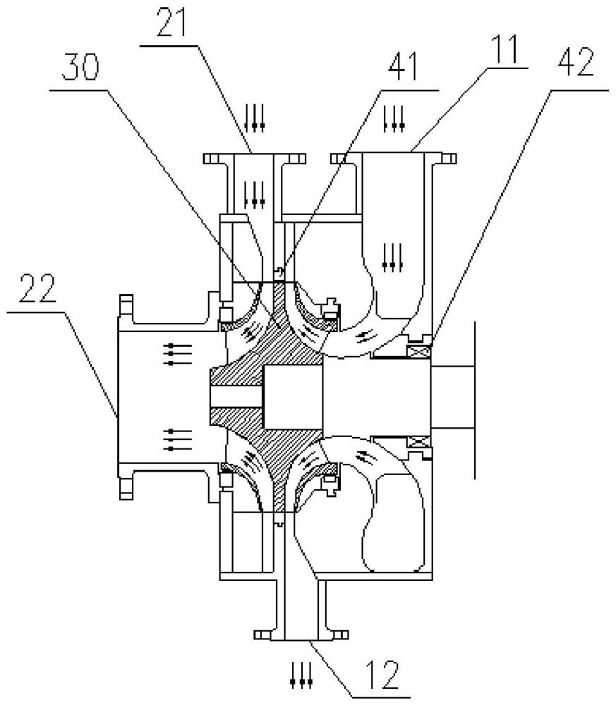 Compression and expansion co-body machine for supercritical carbon dioxide Brayton system