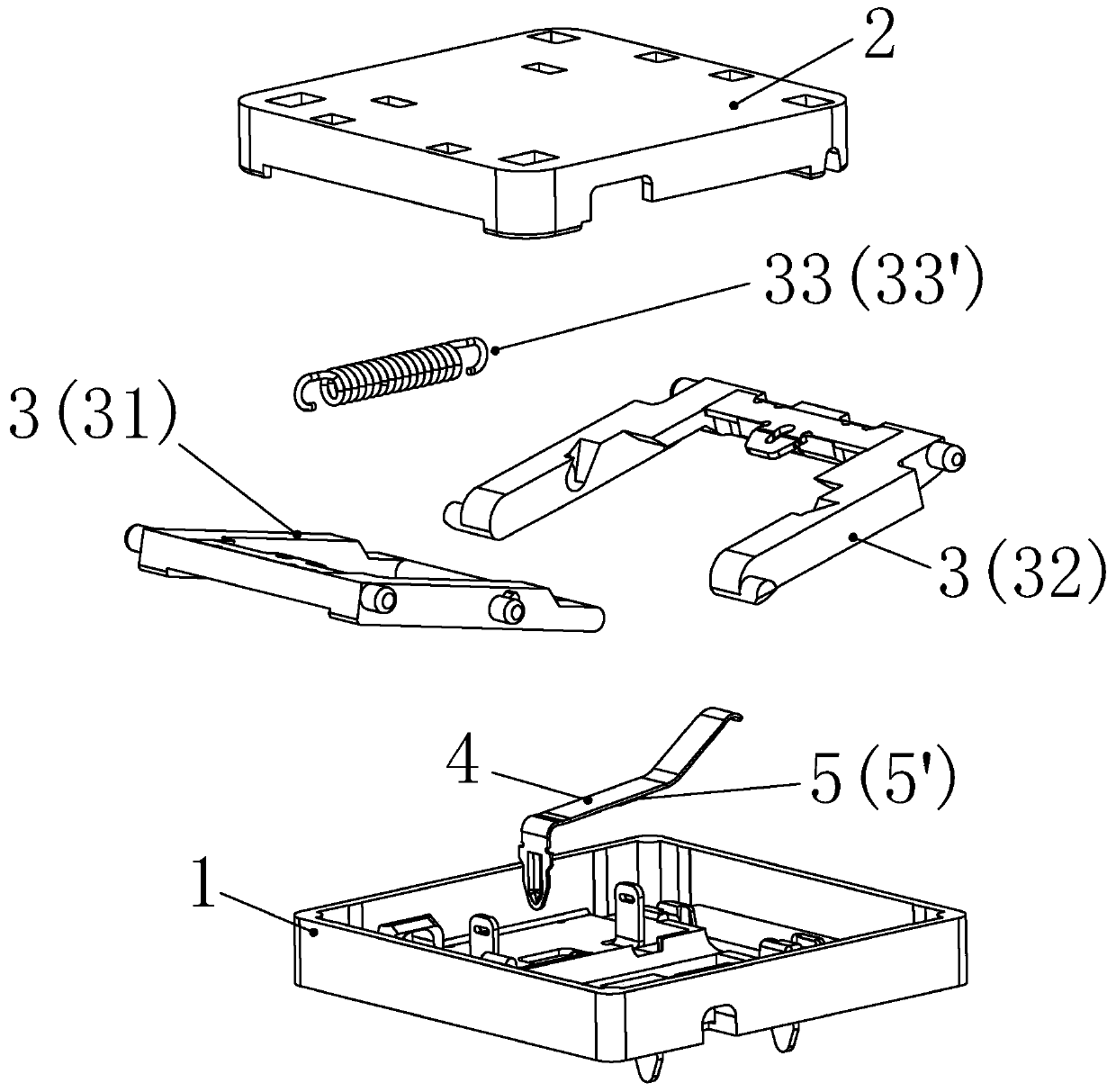 Ultrathin mechanical key switch