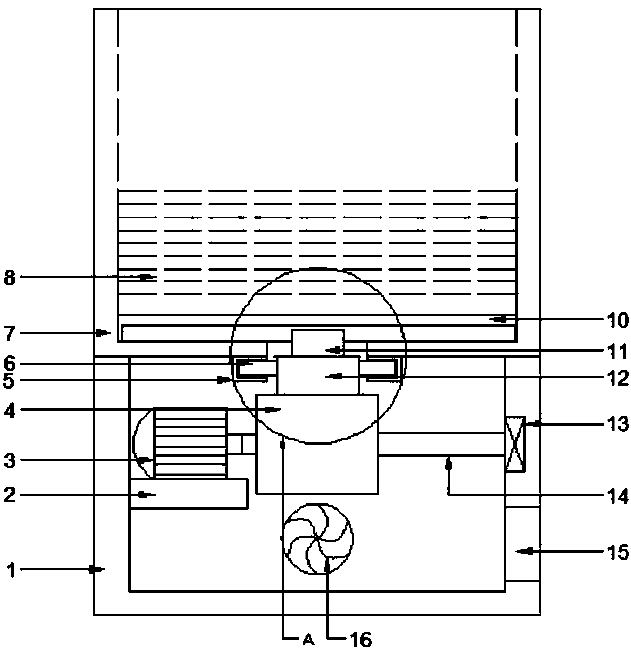 Plate conveyor belt type feeding device