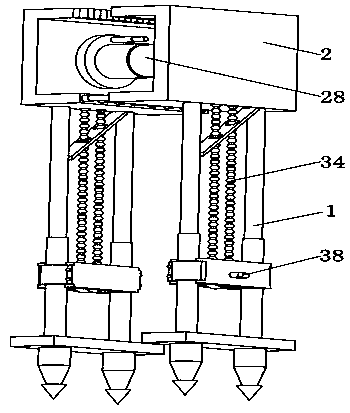 A convenient wire harness tightening tool for laying power lines