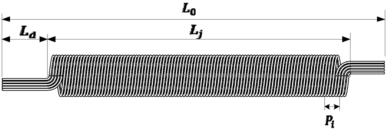 Rolling device for spiral heat exchange pipe core in heat exchanger