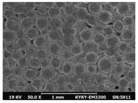 A surface coating method for automatic compression molding of spherical powder