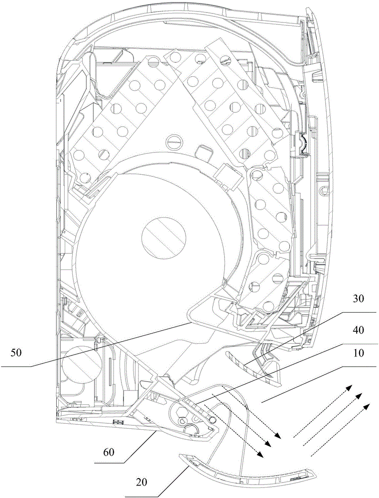 Air conditioner indoor unit and air conditioner indoor air output control method