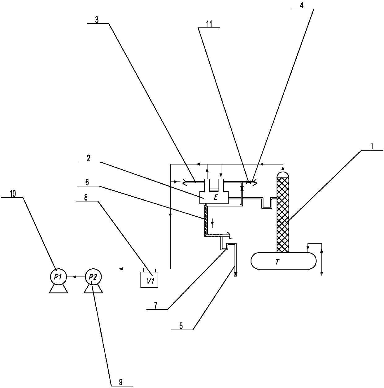 Production apparatus of anethole rectifying section