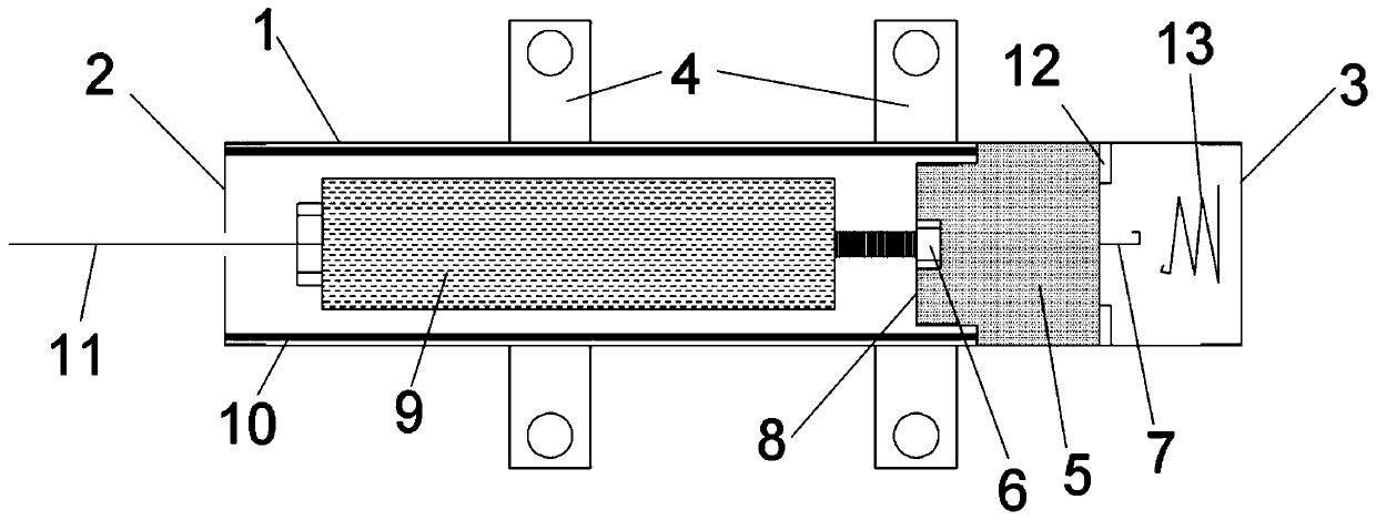 In-tunnel micro-seismic monitoring sensor protection device and using method thereof