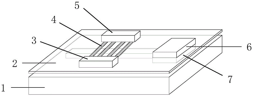 Flexible active strain or pressure sensor structure and preparation method