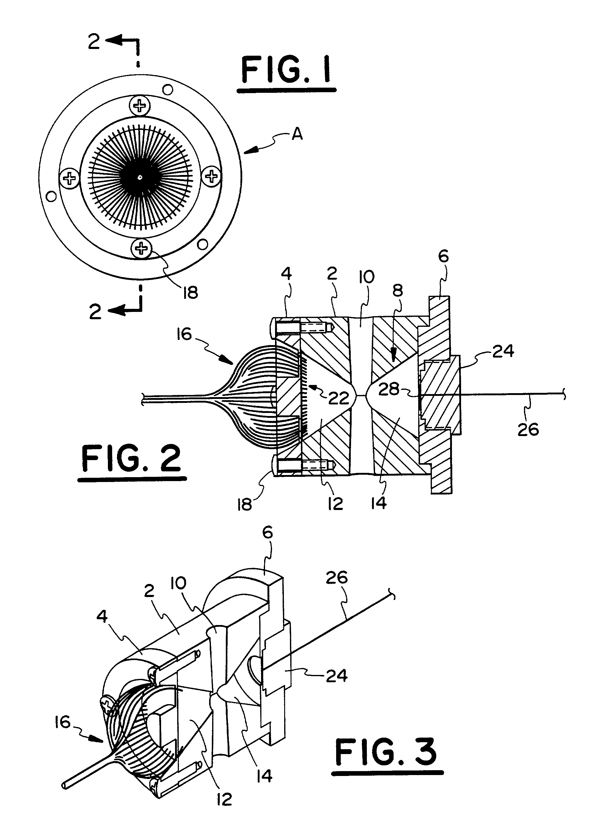 Apparatus and process for analyzing a stream of fluid