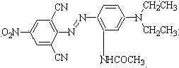 Blue disperse dye mixture