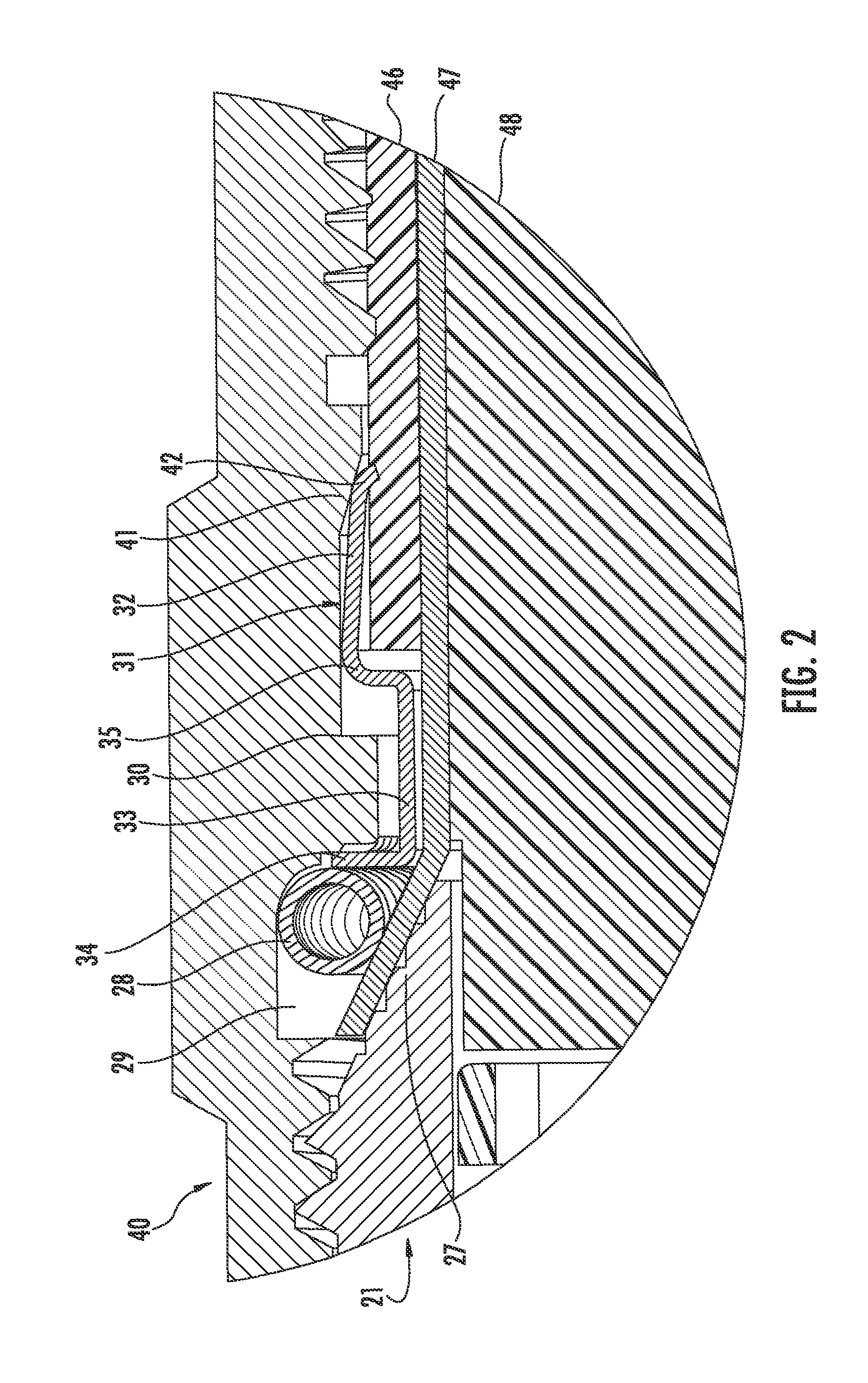 Coaxial cable connector having jacket gripping ferrule and associated methods