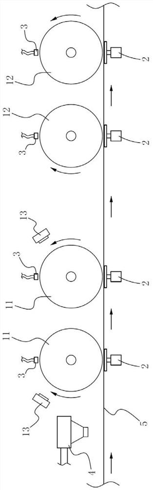 A production process for reproducing high-strength corrugated paper from waste paper