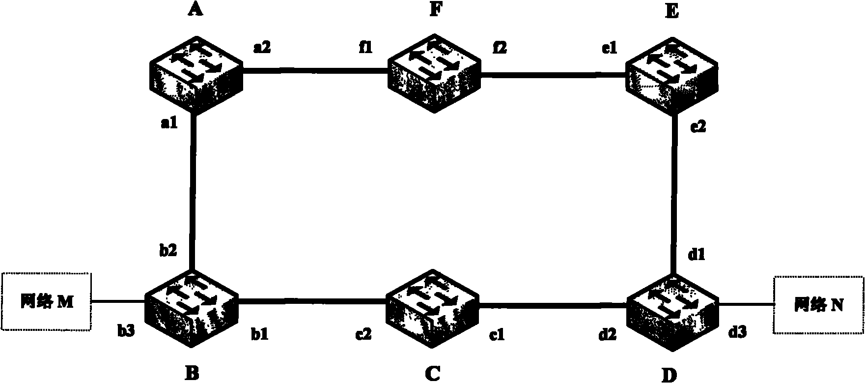 Address refreshing method based on address refreshing message transmission source node set