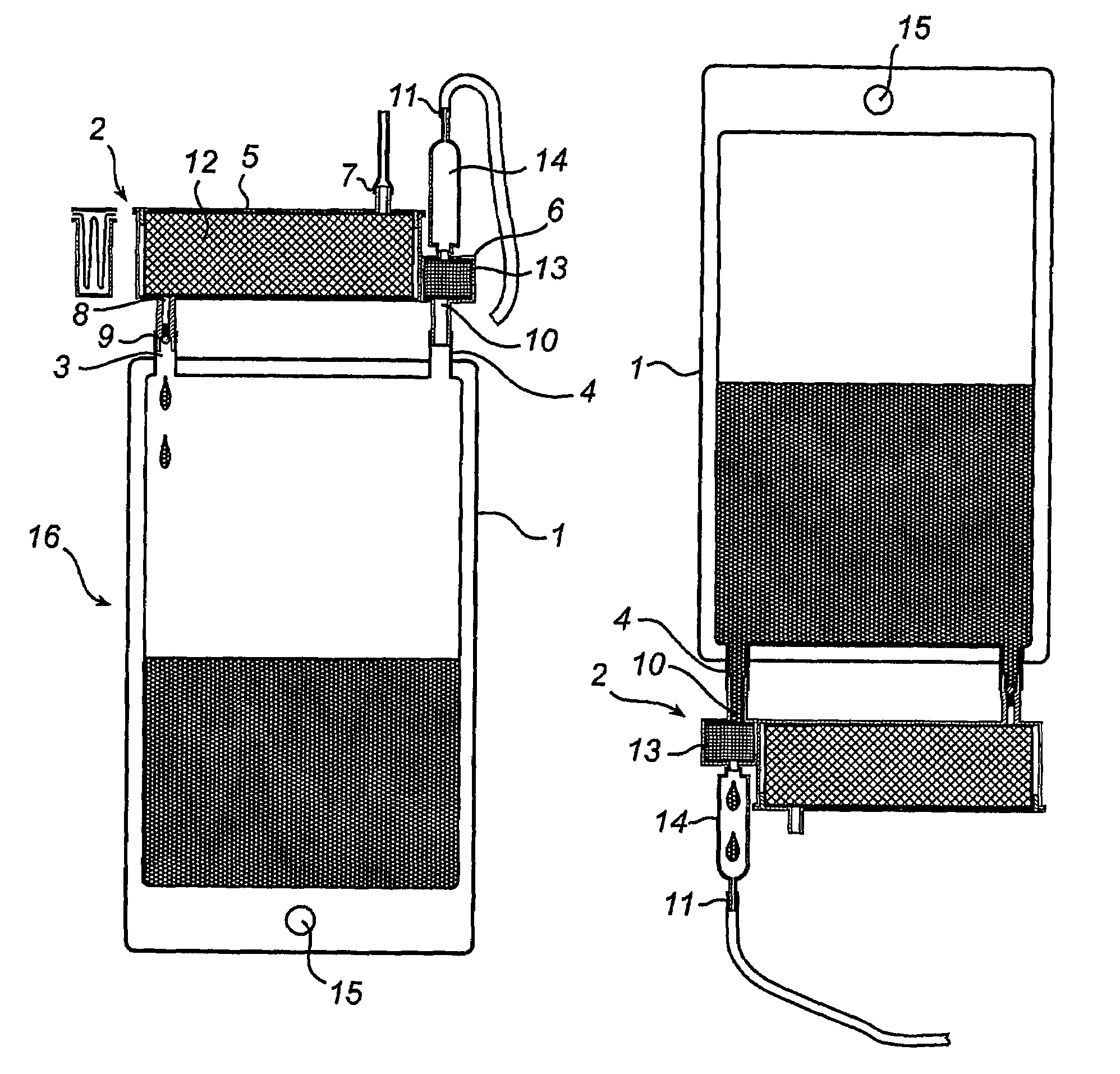 Device for a body fluid bag