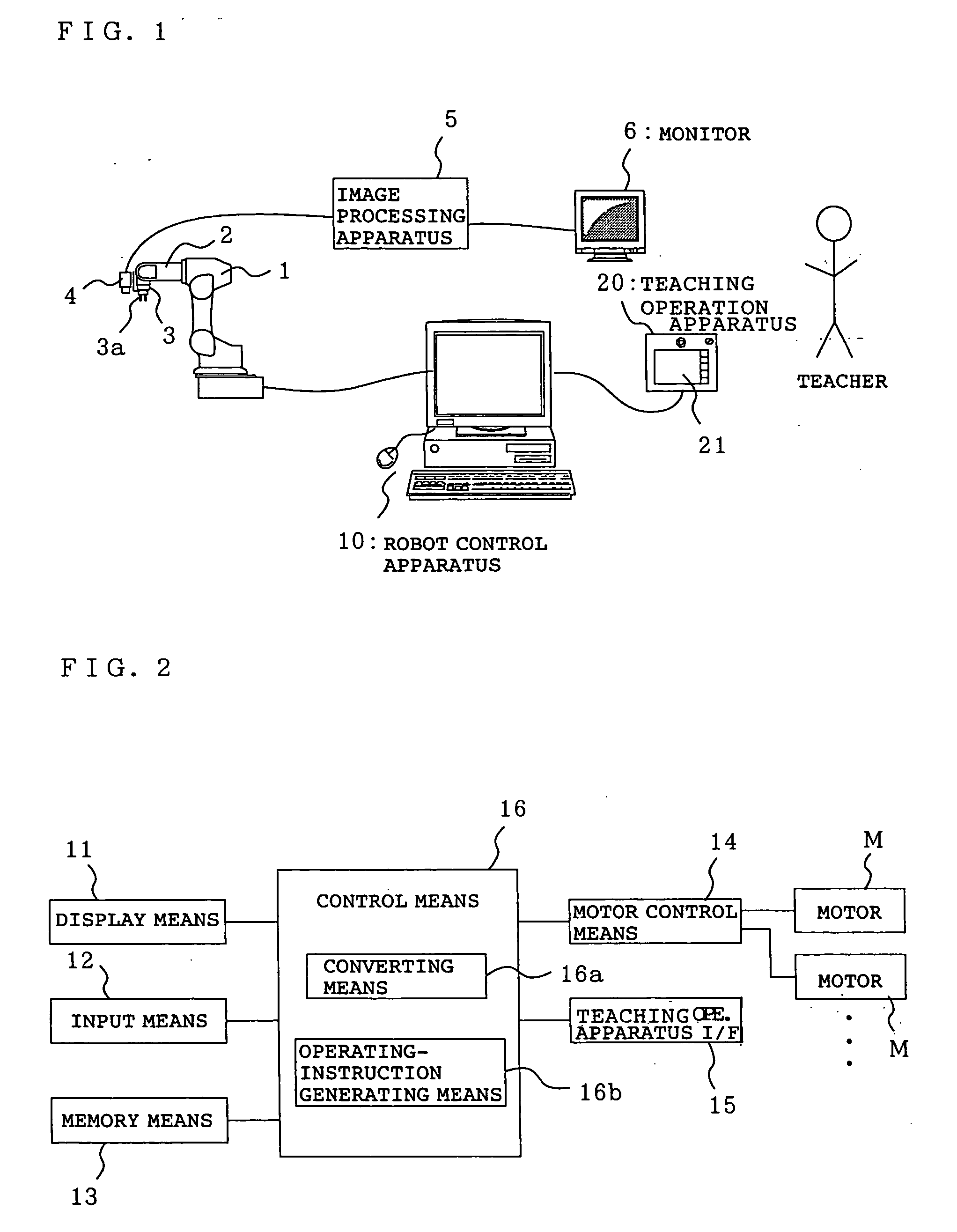 Motion control apparatus for teaching robot position, robot-position teaching apparatus, motion control method for teaching robot position, robot-position teaching method, and motion control program for teaching robot-position