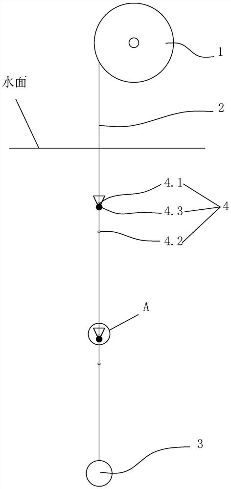 A kind of reciprocating lifting type squid fishing fish collecting lamp equipment