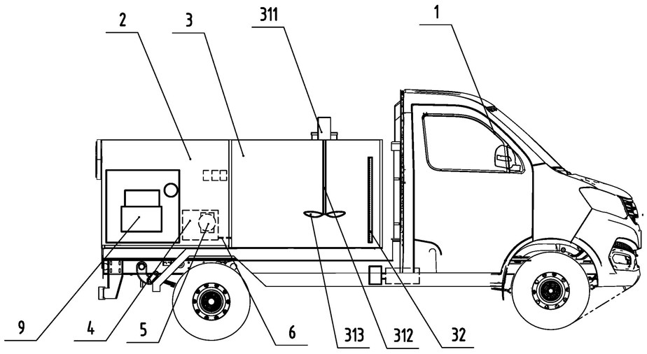 Garden greening comprehensive maintenance vehicle