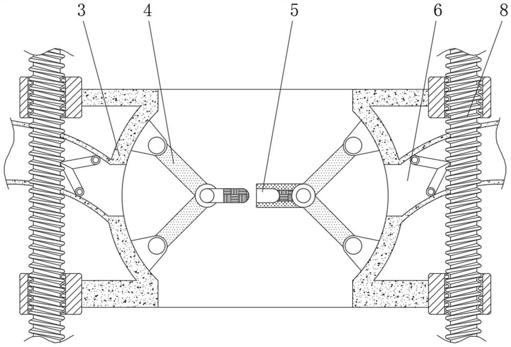 Material conveying device capable of avoiding output pressure change and automatically adjusting pressure