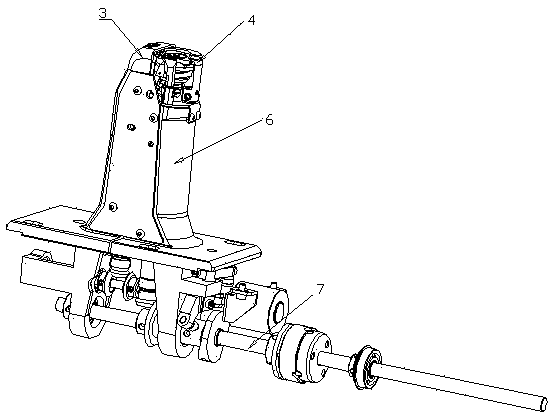 Automatic thread shearing mechanism of sewing machine and sewing machine