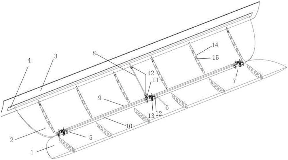 Control method for clam-shaped bilge keel