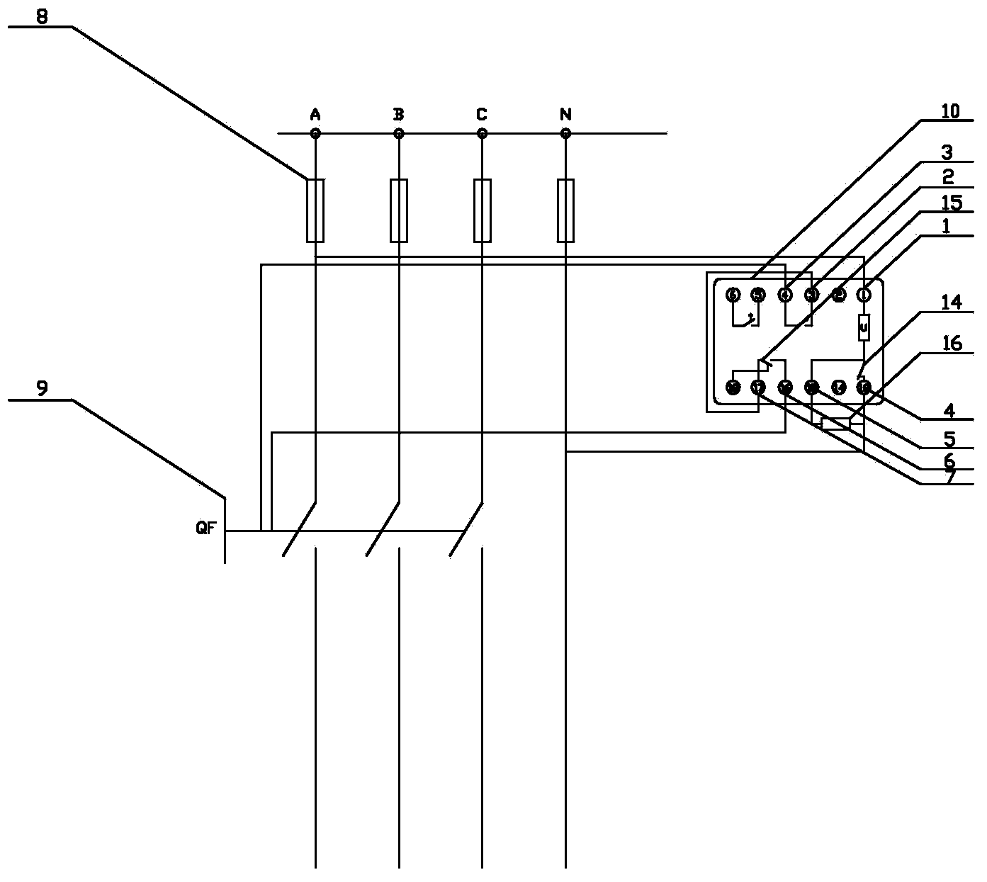 Automatic low-voltage circuit breaker closing device and automatic closing method by using device after no-voltage release