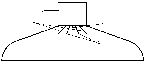 Plate-fin type heat exchanger baffle spray-head structure sealing head