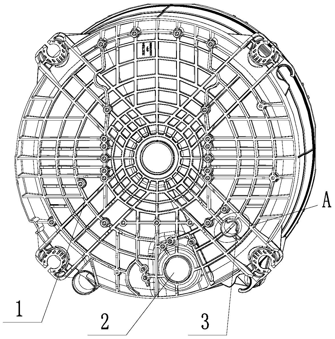 A washing machine with internal circulation system