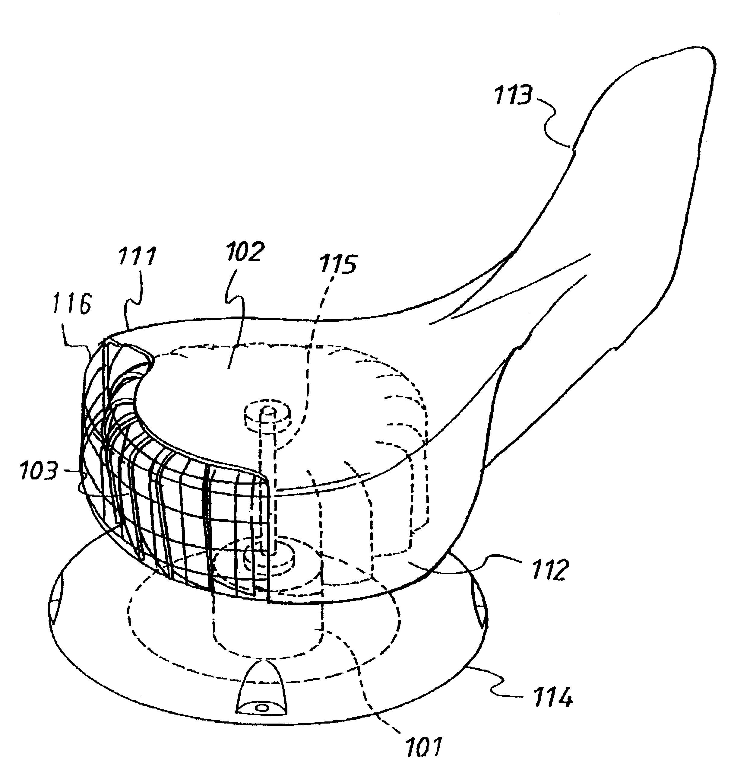 Flow-forced generator with turbo-charging deflection hood