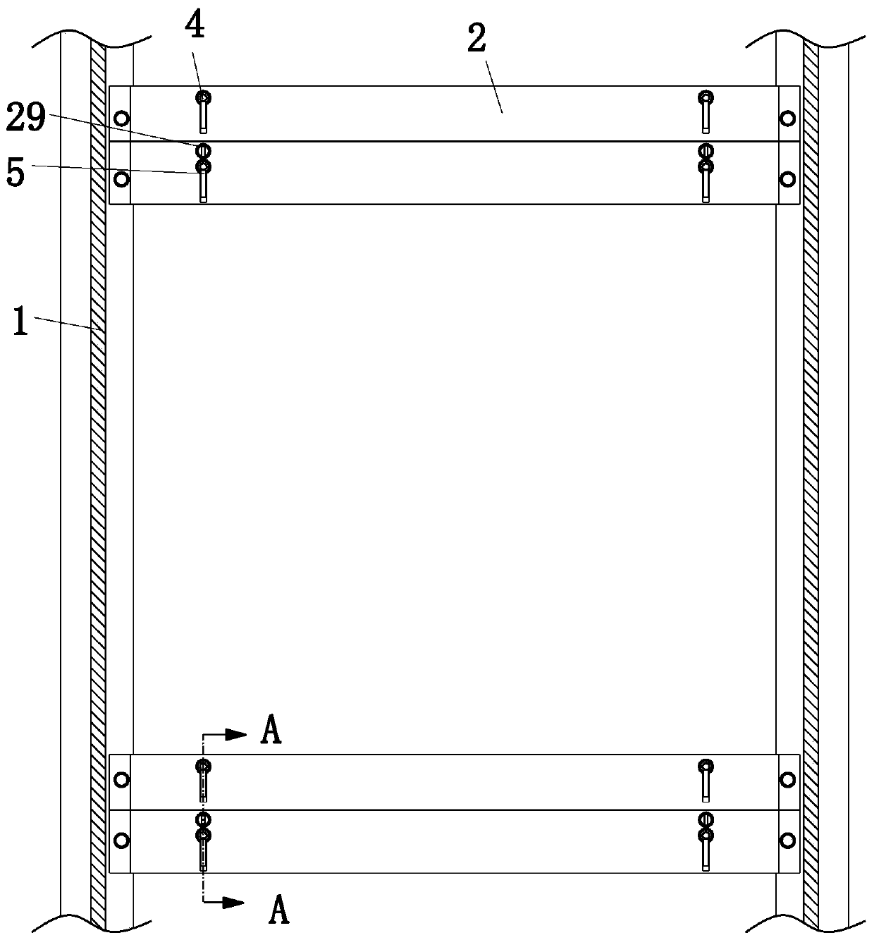 Glass curtain wall aluminum alloy wall frame