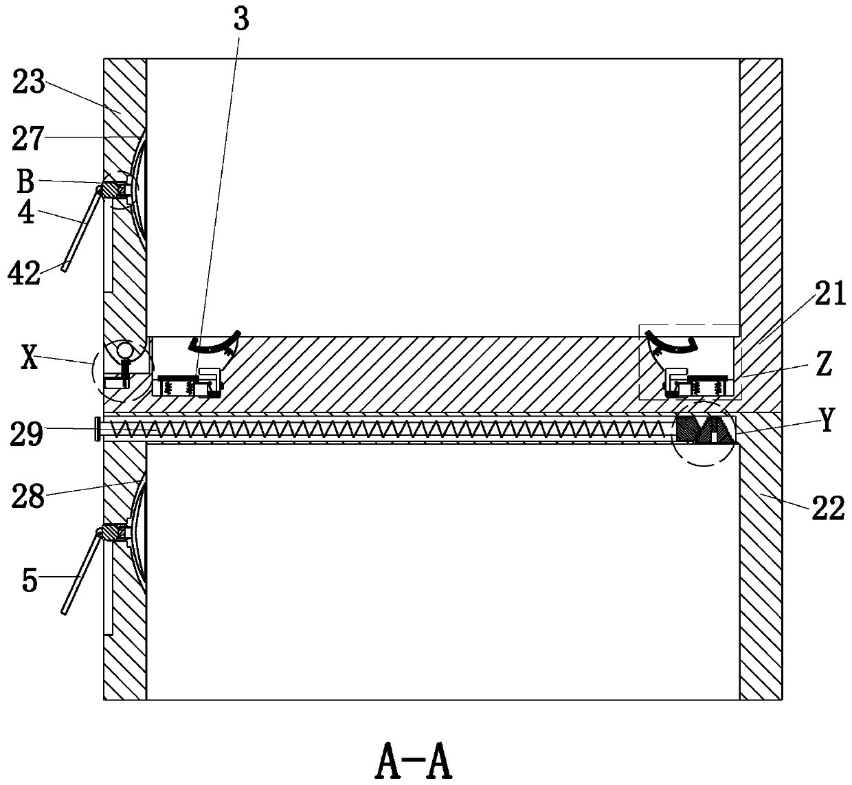 Glass curtain wall aluminum alloy wall frame