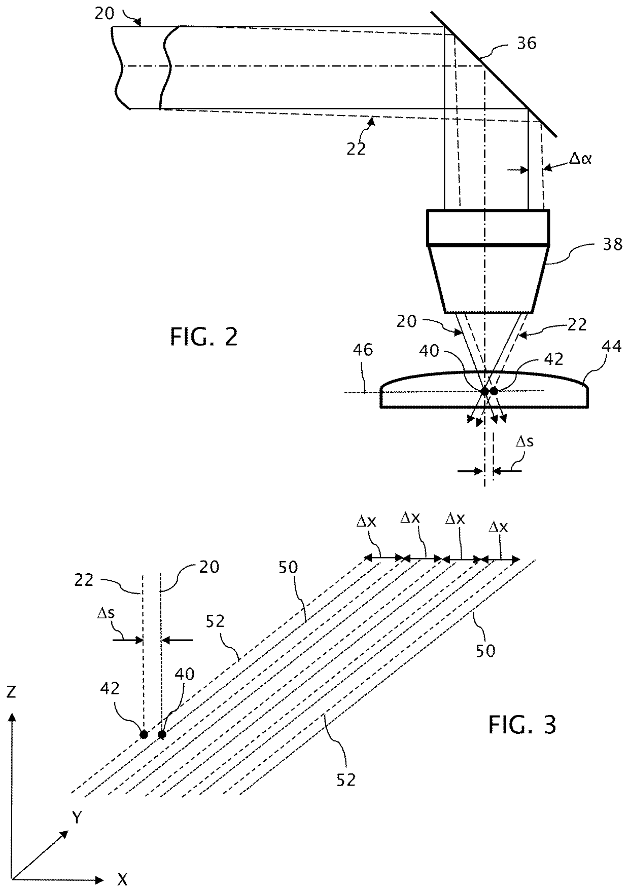 Beam multiplexer for writing refractive index changes in optical materials