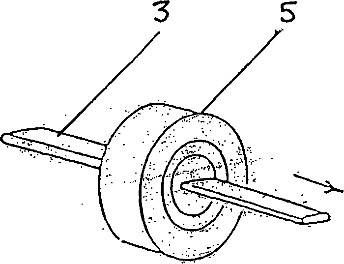 Method for manufacturing steel strip combined oil-control ring wiper blade ring and backing ring material flat steel strip molding