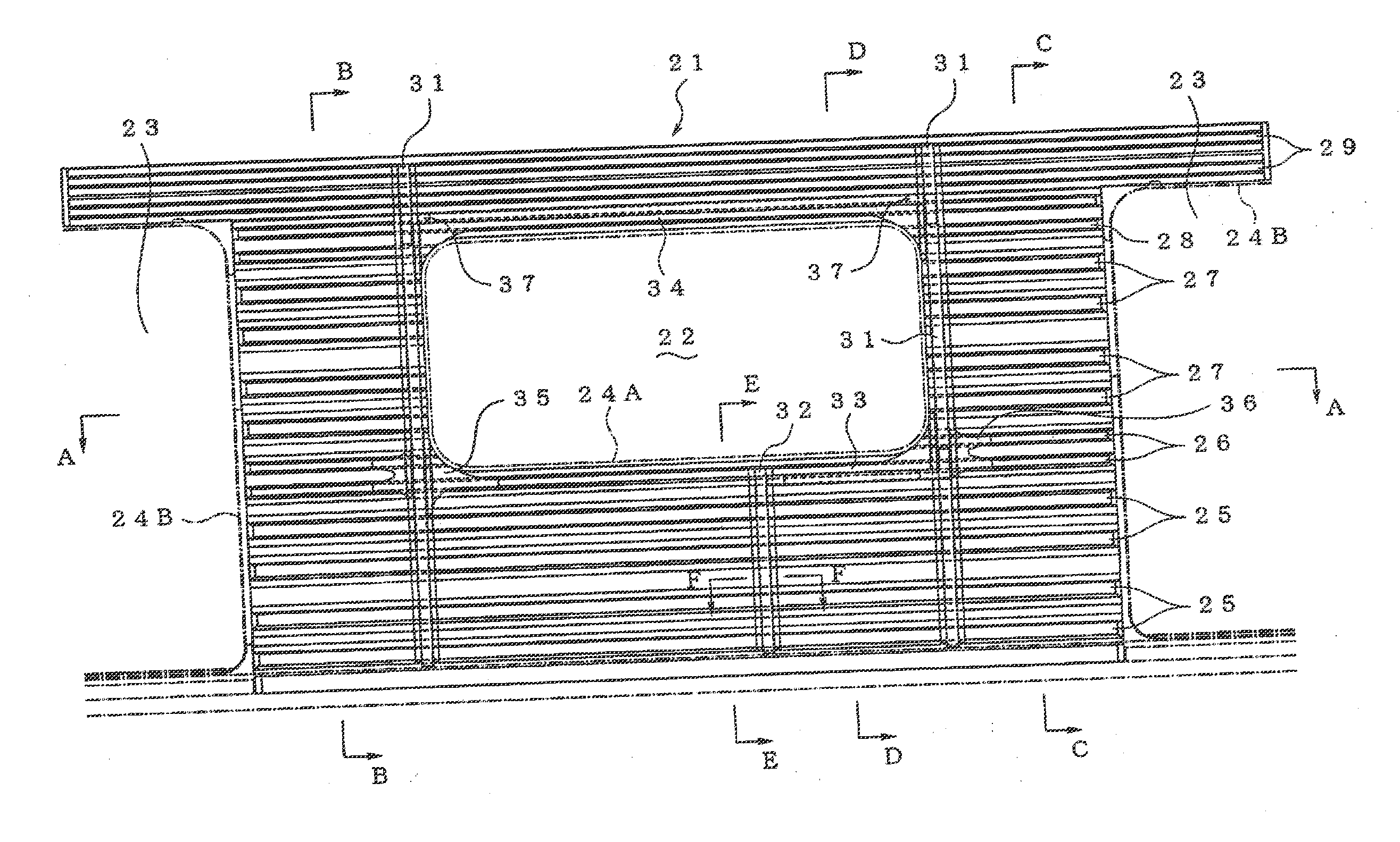 Laser Welding Method, Laser-Welded Joint, Outside Sheathing Panel, and Body Structure for Rolling Stock