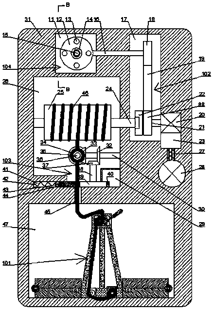 Adjustable device for high-rise fire emergency escape