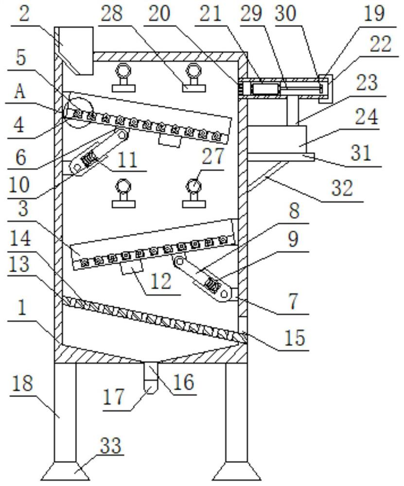 A uniform quenching device for automobile gear components