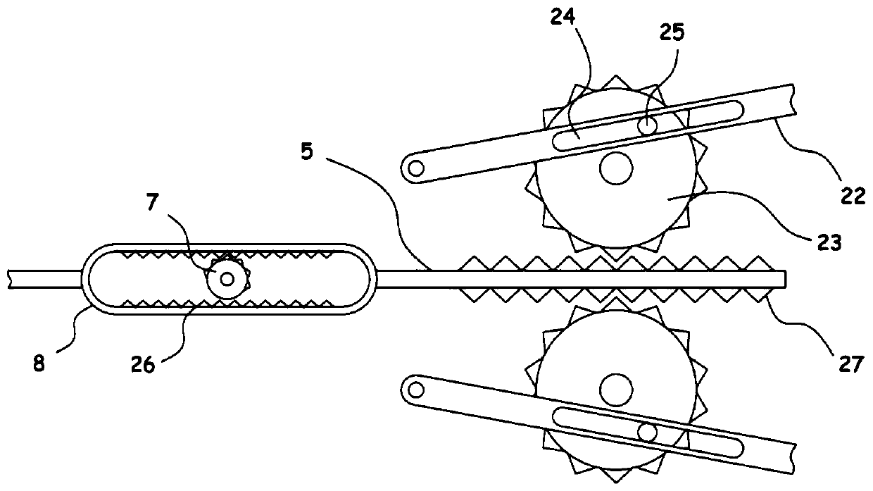 Self-propelled swing irrigation watering device