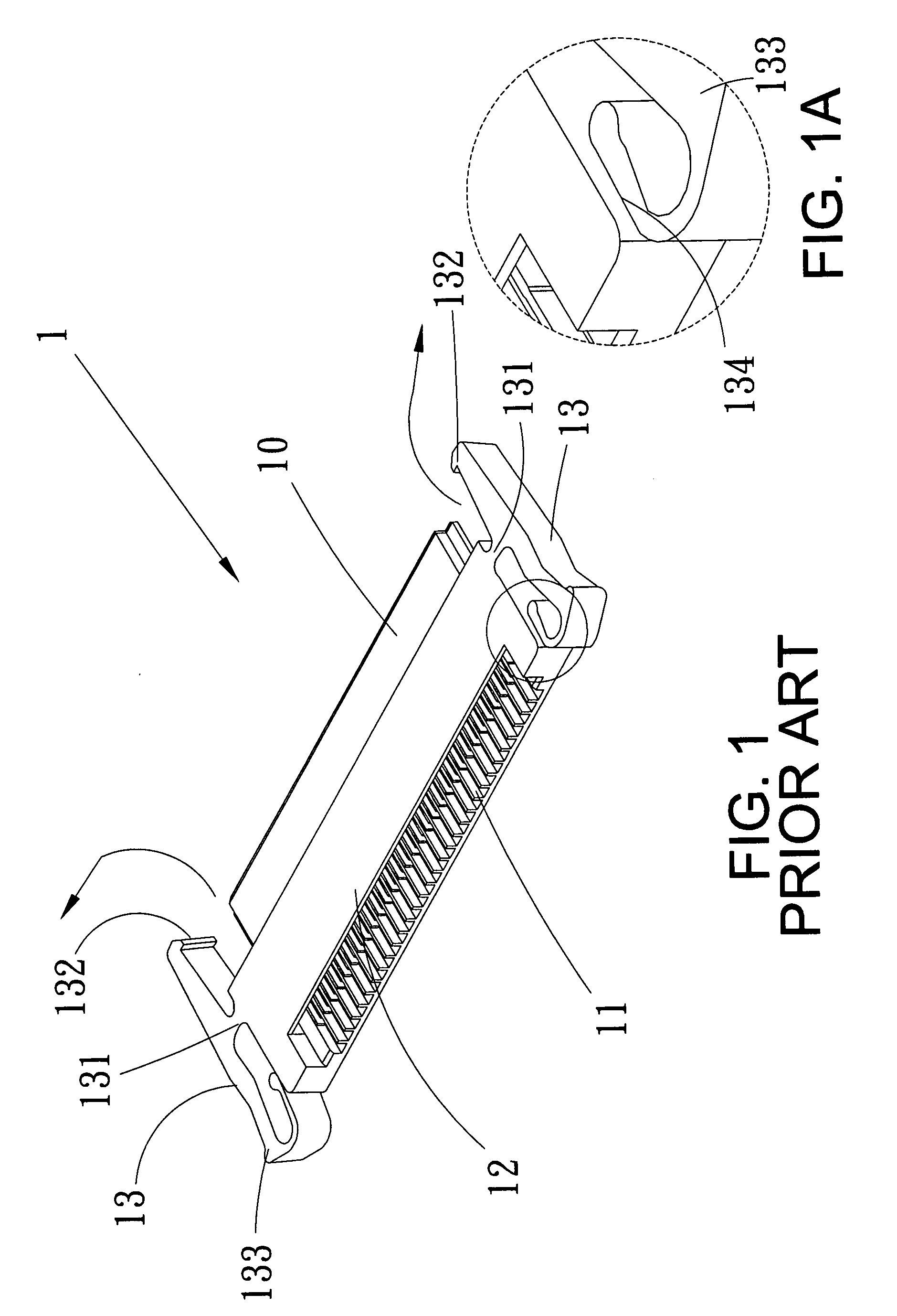 Connector for a flexible flat cable