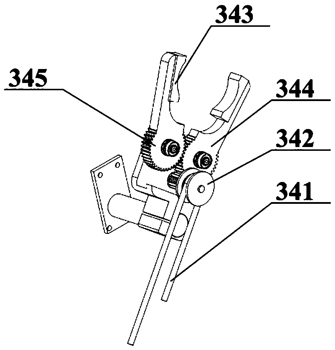 Power arm for power transmission line inspection robot and power transmission line inspection robot