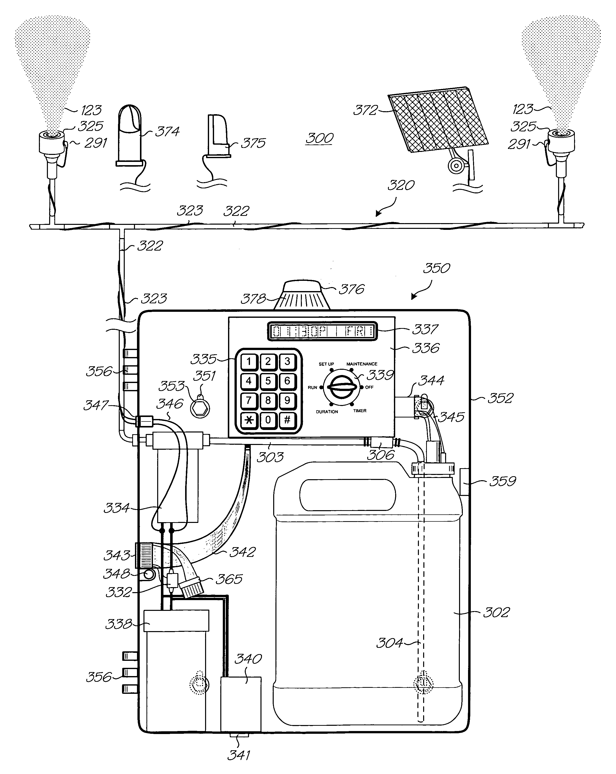 Ultrasonic humidifier for repelling insects