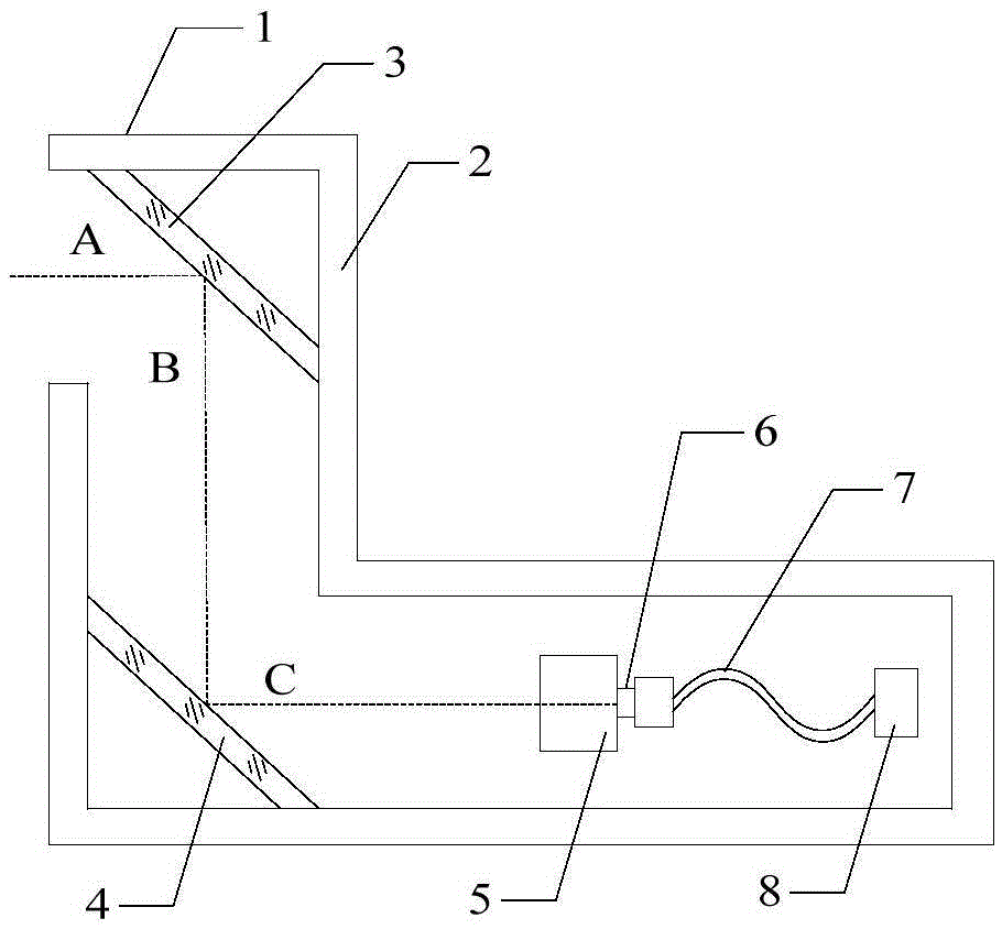 Radiation-resistant and radiation-protective combined periscope type light path structure