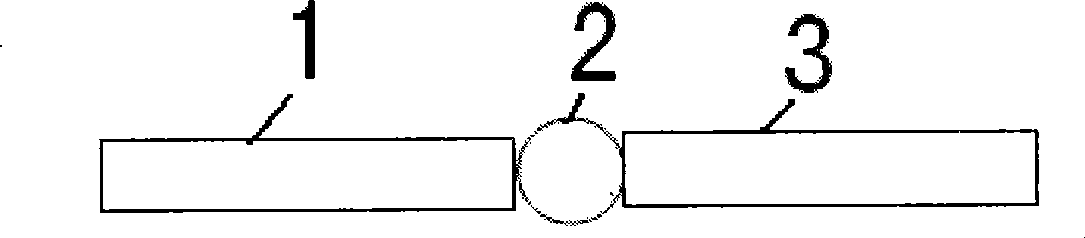 Connecting method for TiNi shape memory alloy and stainless steel dissimilar material