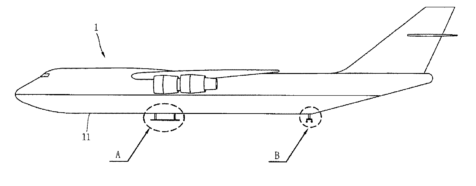 Aircraft capable of takeoff/landing via the fuselage thereof, and takeoff/landing system for the aircraft