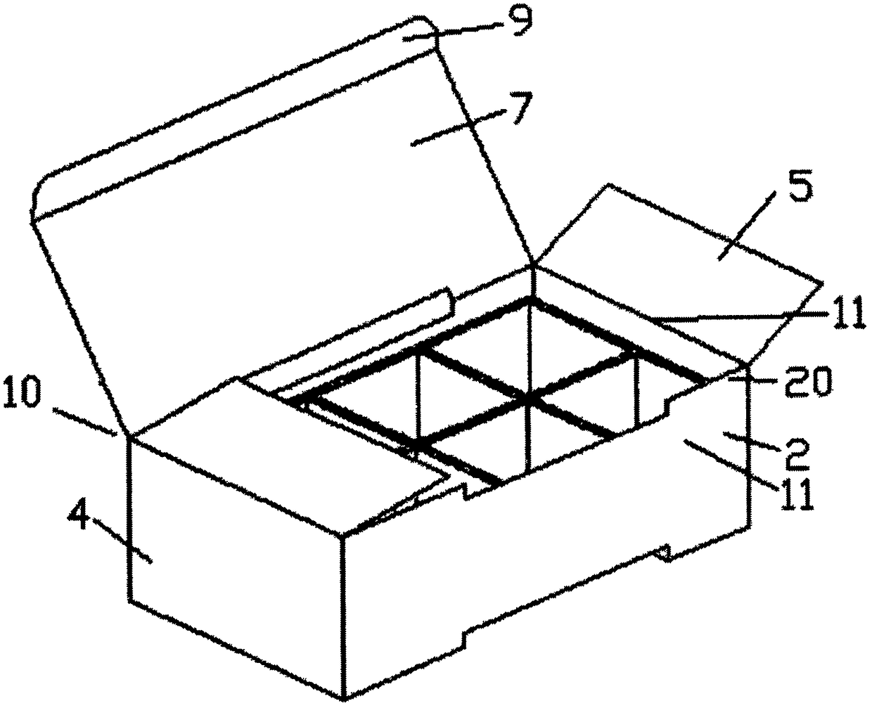 Waterproof and dampproof corrugated carton