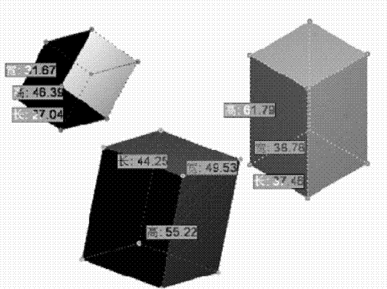 Method for labeling three-dimensional (3D) dynamic geometric figure data information in computer system